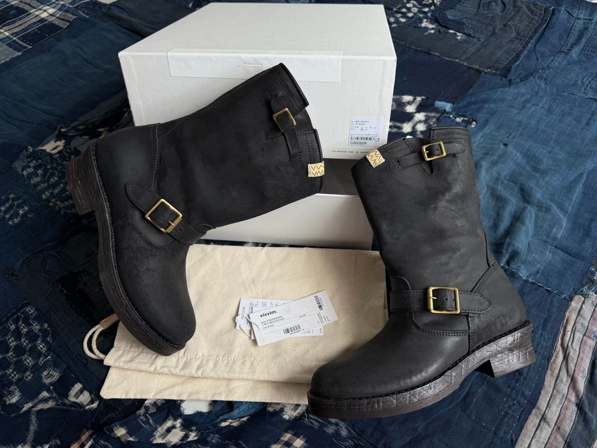 Visvim VISVIM 26SS T.W.O. BOOTS-FOLK Engineer Boots Size US 9 / EU 42 - 1 Thumbnail