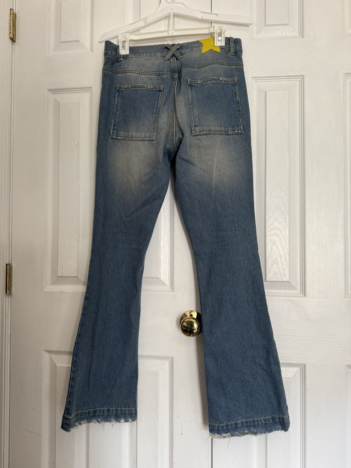 Sangiev Sangiev Blue Embroidered Denim Size US 30 / EU 46 - 6 Thumbnail