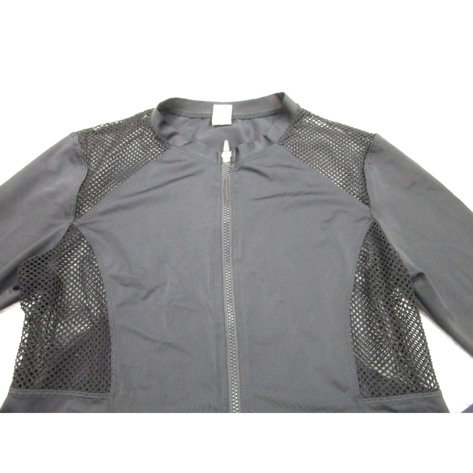 Oakley Oakley Women's Black Long Sleeve Zip Shirt Sheer Moisture Wicking Cyber Gothic Style L Size L / US 10 / IT 46 - 2 Thumbnail