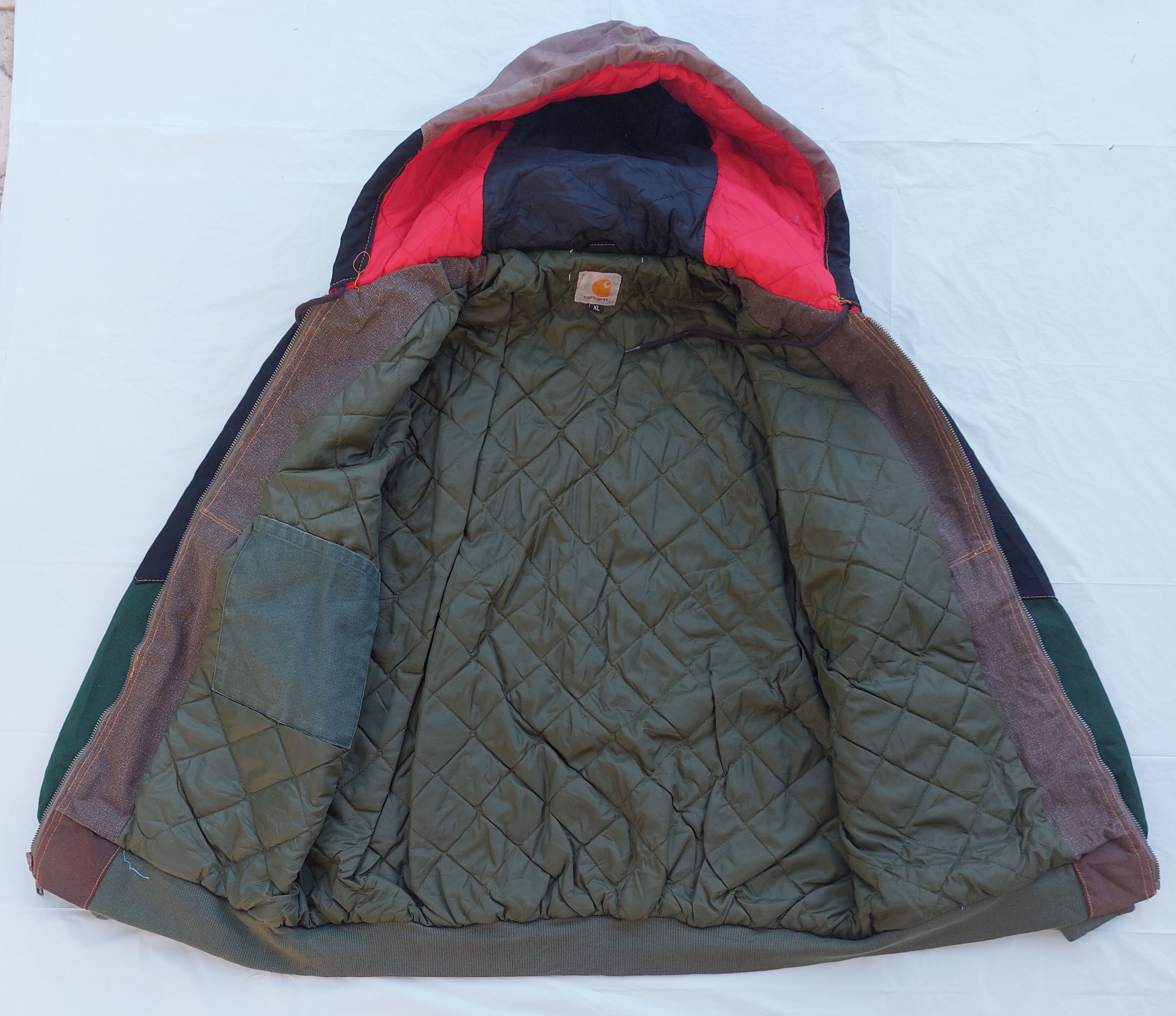 Carhartt CARHARTT REWORKED custom made patchwork hoodie jacket Size US M / EU 48-50 / 2 - 9 Thumbnail