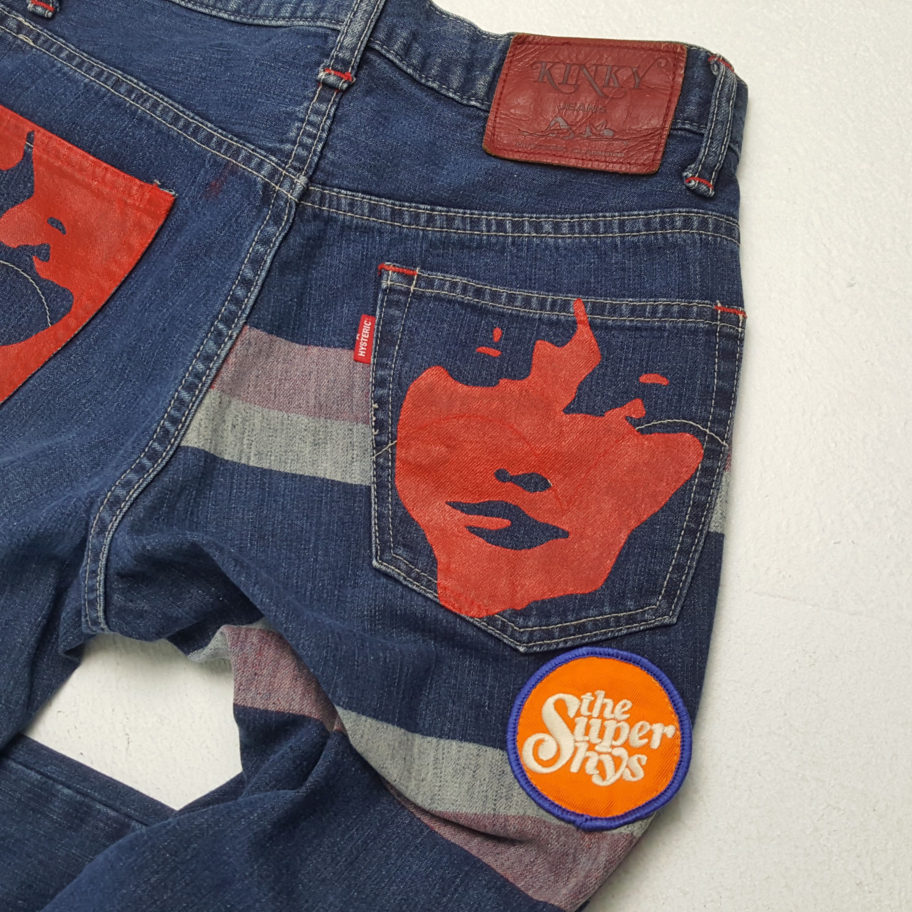 Hysteric Glamour × Japanese Brand × Vintage HYSTERIC GLAMOUR Japanese Brand Streetwear Custom Art Jeans Size US 28 / EU 44 - 14 Thumbnail