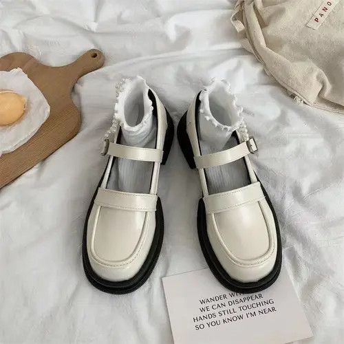 Designer × Japanese Brand × Vintage Retro Japanese Mary Jane British style small leather shoes Size US 7.5 / IT 37.5 - 4 Thumbnail