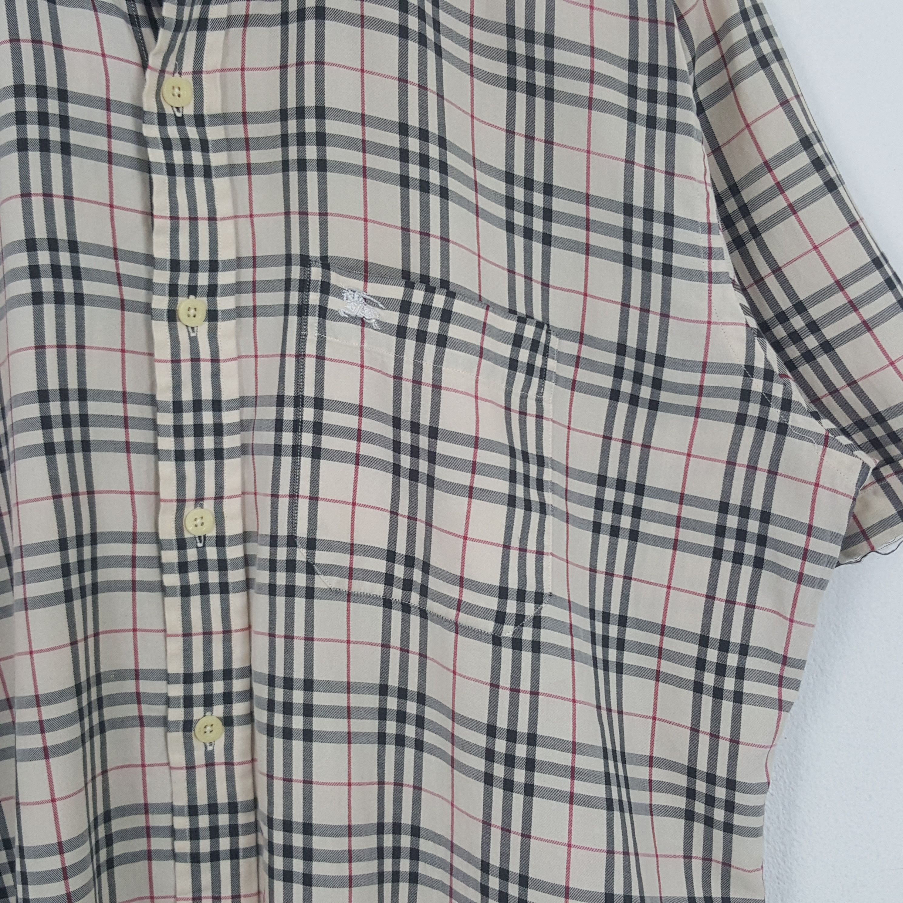 Burberry × Vintage Vintage Burberry London Nova Check Shirt Button Up Size US L / EU 52-54 / 3 - 2 Thumbnail