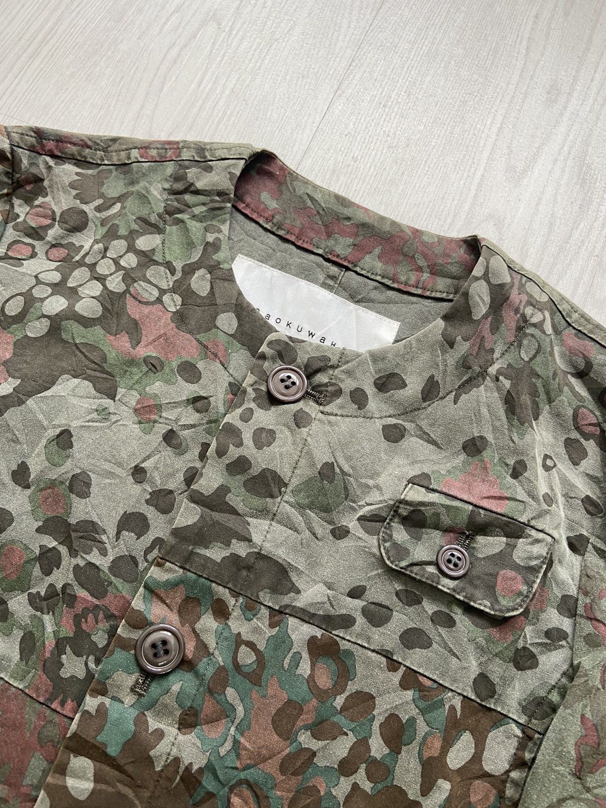 Issey Miyake × Sunao Kuwahara Vintage Archive 1990’s Sunaokuwahara Patchwork Army Jacket Size M / US 6-8 / IT 42-44 - 5 Thumbnail