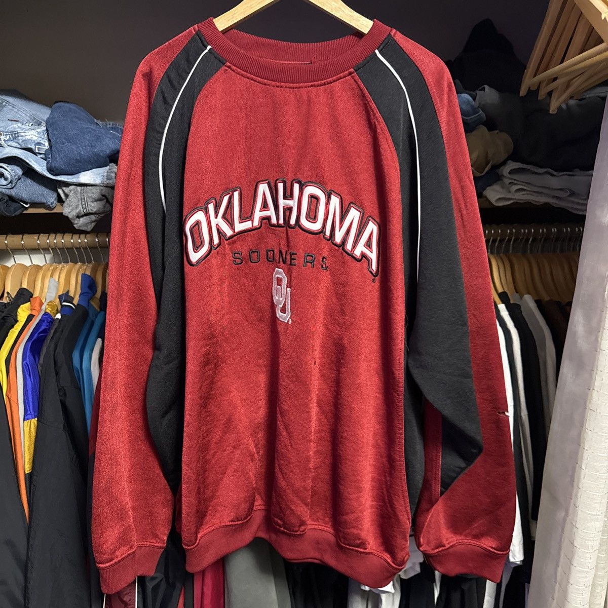 Starter Vintage Oklahoma Sooners Starter Sweatshirt 2XL Red 90's Size US XXL / EU 58 / 5 - 1 Thumbnail