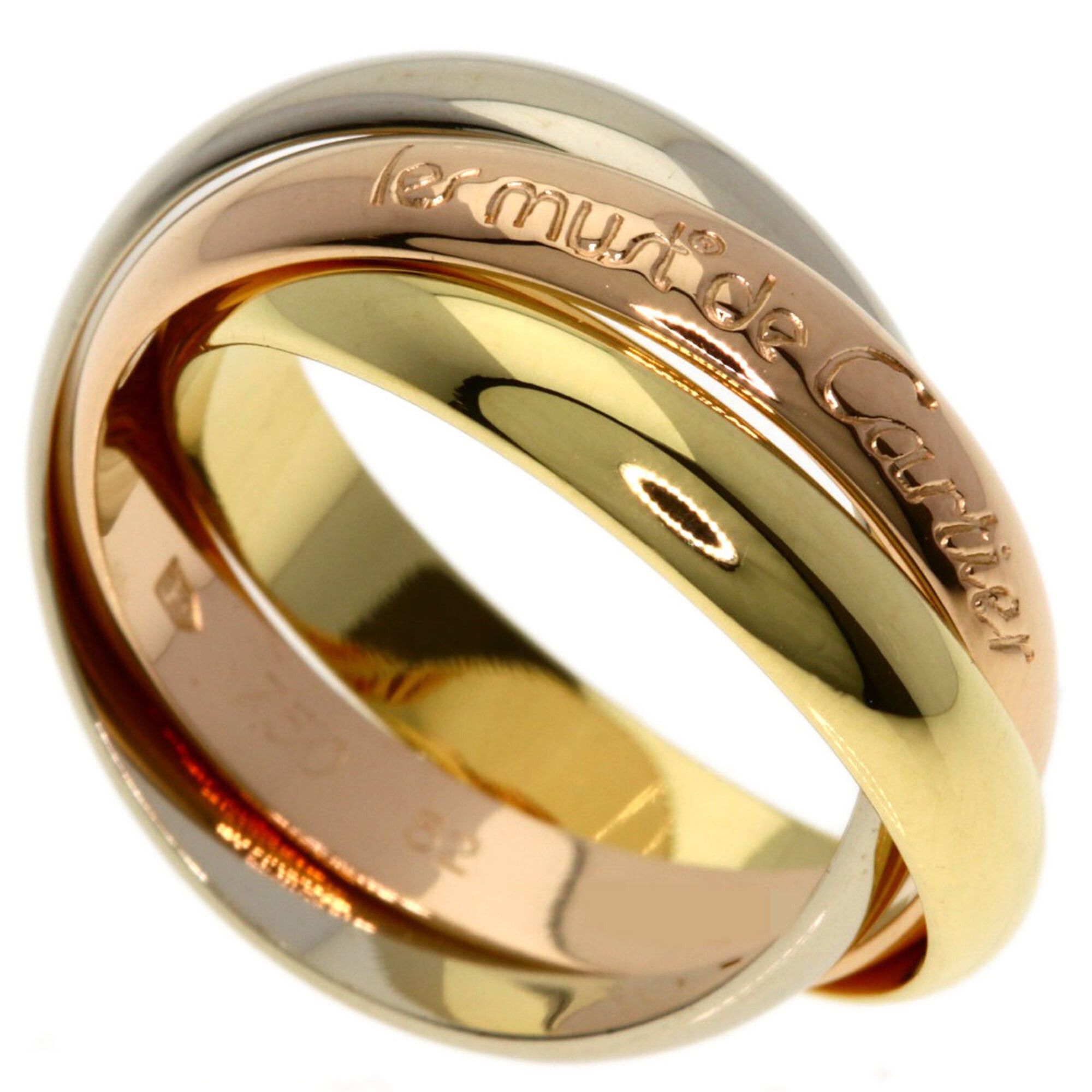 Cartier Cartier Trinity #52 Ring - 18K Yellow Gold/18K Pink White Gold Women's CARTIER Size ONE SIZE - 1 Thumbnail