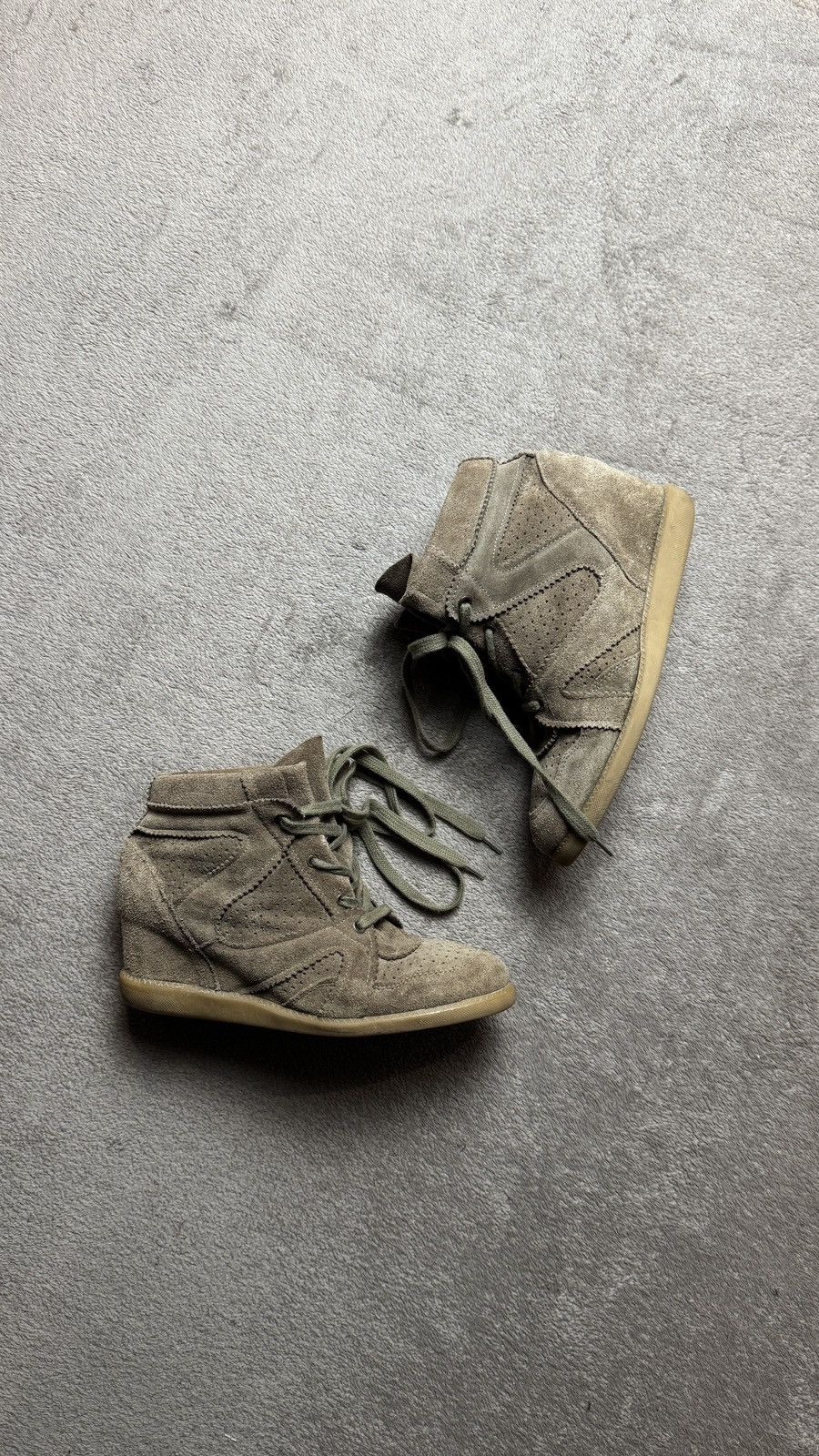 Isabel Marant Y2K Hi Top Wedge Suede Sneakers Bekket isabel marant style Size US 10 / IT 40 - 1 Thumbnail