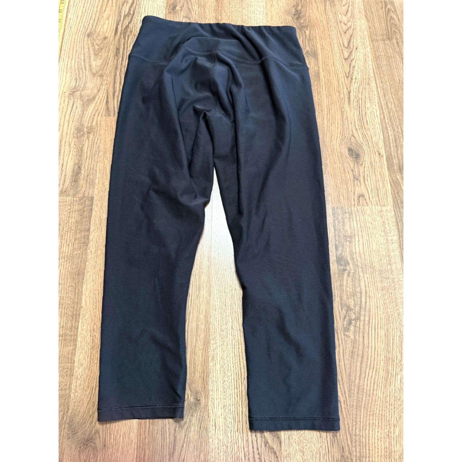 Vintage Maurices Pants Women's Medium Black Leggings Capris Pull On Size 32" / US 10 / IT 46 - 2 Thumbnail