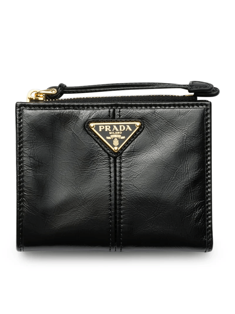 Prada PRADA Saffiano Black Leather Small Wallet New & Authentic Size ONE SIZE - 4 Thumbnail