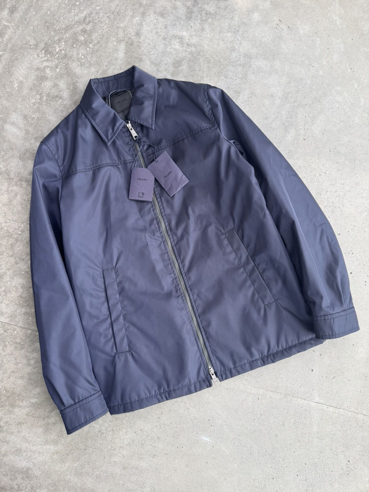 Prada Prada Nylon Navy Set Jacket + Pants Designer Luxury paris Size US M / EU 48-50 / 2 - 5 Thumbnail