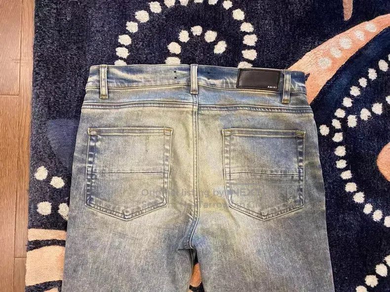 Amiri Amiri Classic Seasonal Cashew Flower Patched Jeans Size 33 Size US 33 - 5 Thumbnail