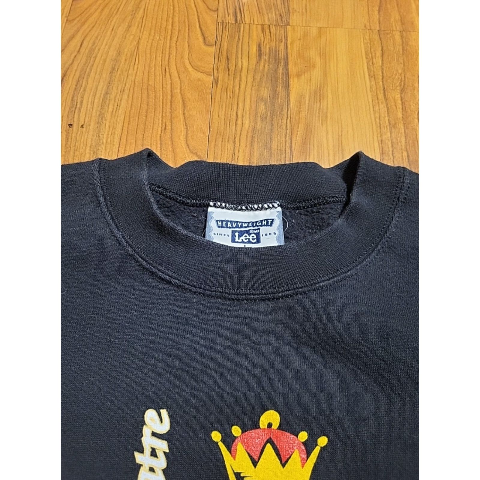 Lee VINTAGE Lee Nutcracker Ballet Pullover Sweatshirt Mens L Black Graphic Print Heavyweight Crew Neck Long Sleeve 1999 Nutcracker Ballet Size US L / EU 52-54 / 3 - 6 Thumbnail