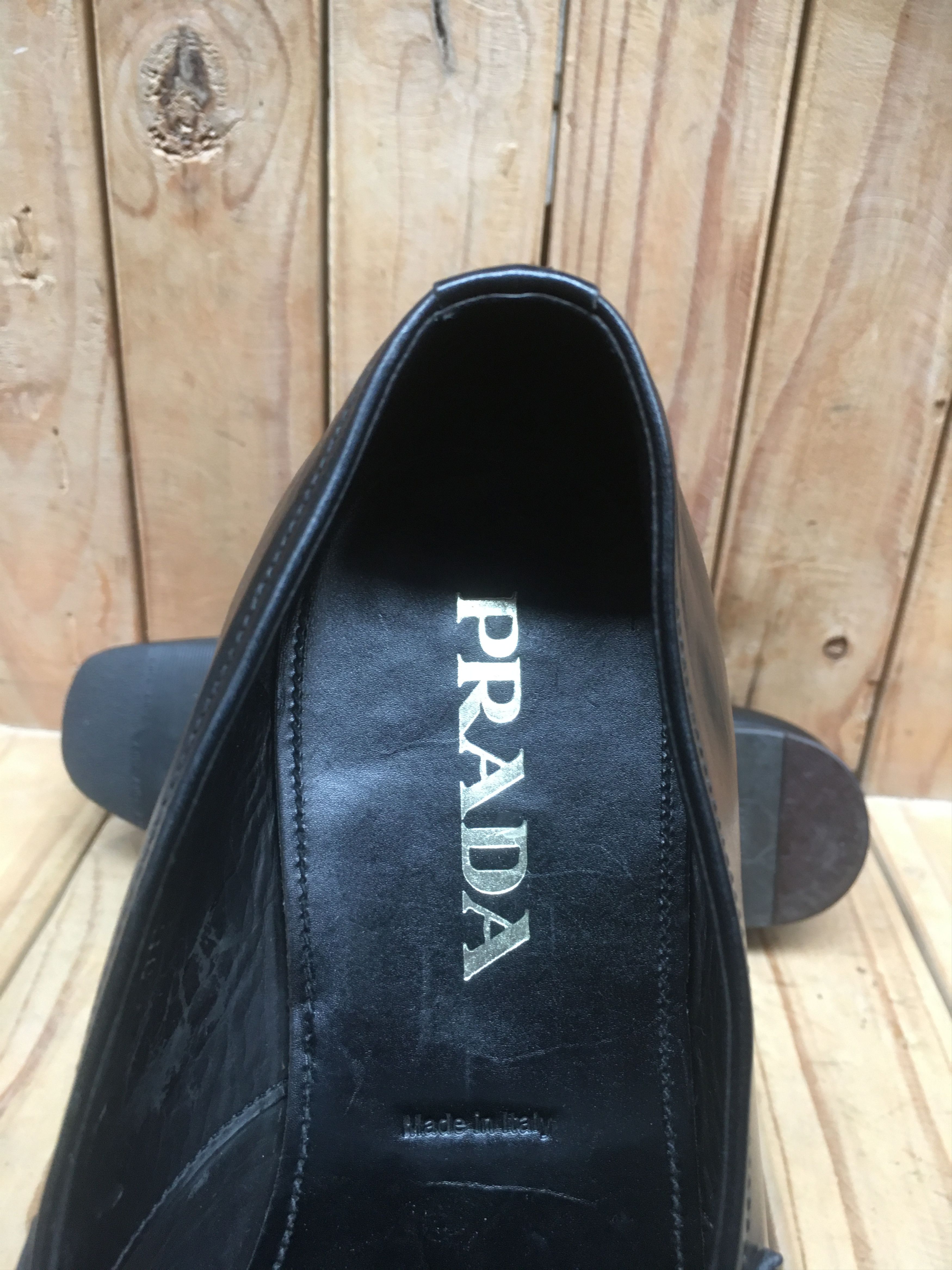 Prada Prada Men’s Penny black Leather Loafers Size Uk 5 USA 6 Size US 6 / EU 39 - 13 Thumbnail