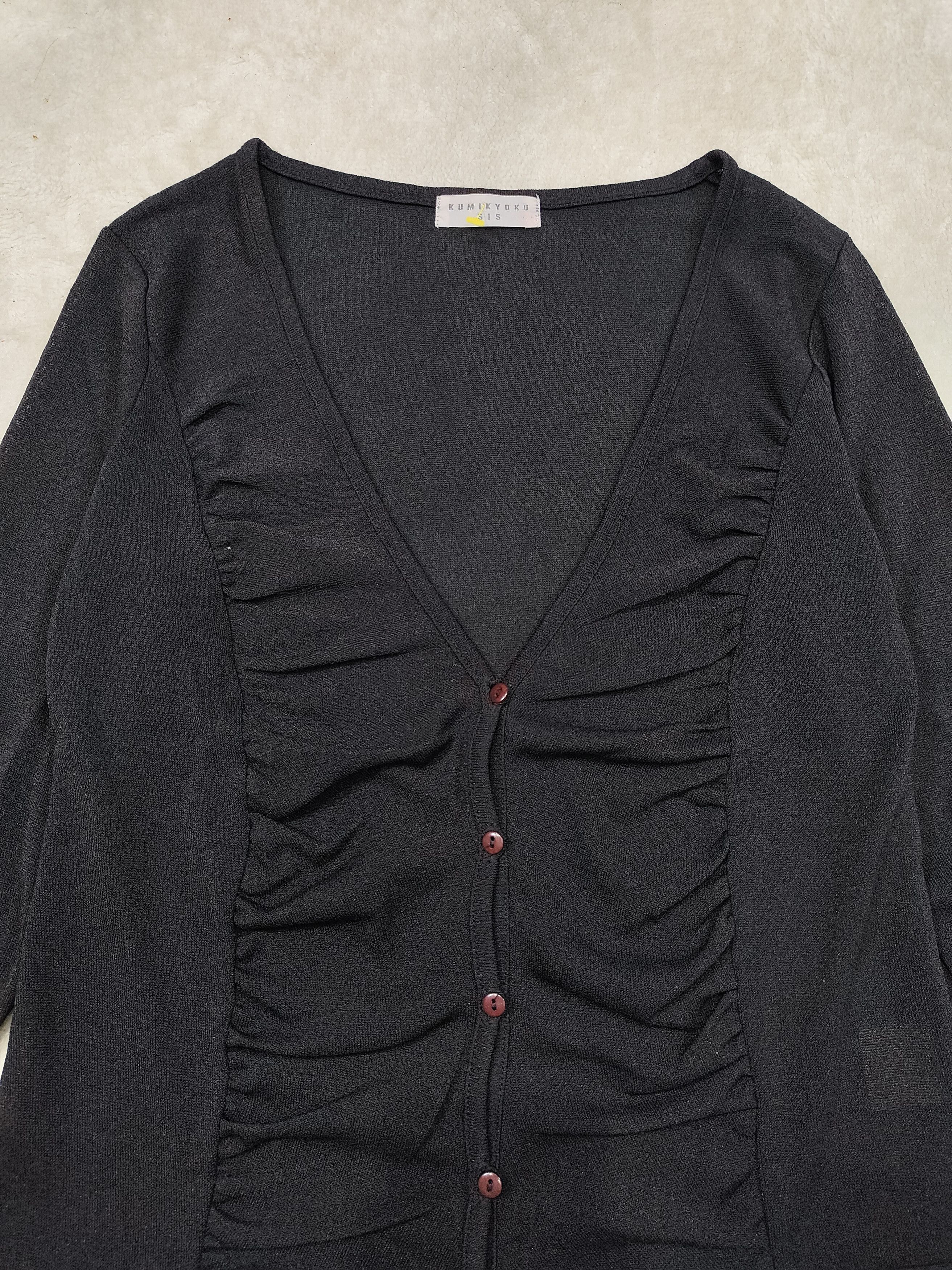 Issey Miyake 🇯🇵Kumikyoku Sis🇯🇵 Metalic Knitted Cardigan Size M / US 6-8 / IT 42-44 - 3 Thumbnail