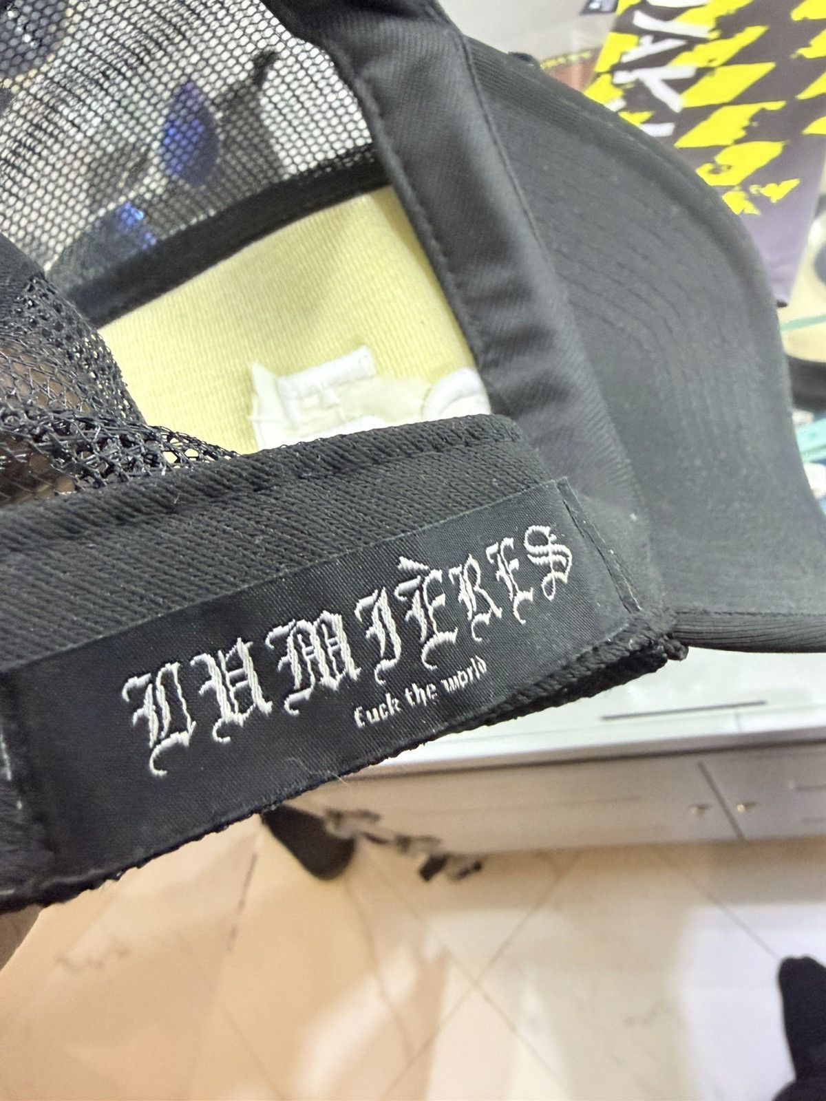Lumieres Lumières Fuck Off Trucker Hat Black Mesh Snapback Streetwear Size ONE SIZE - 4 Thumbnail