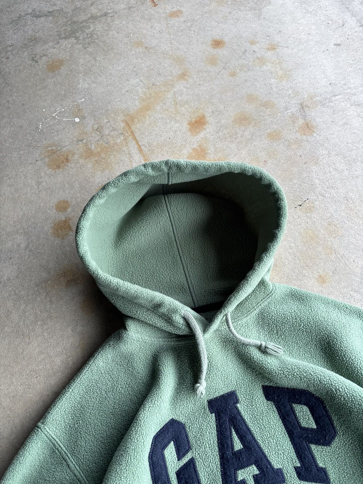 Gap × Vintage Crazy 90s Gap Boxy Fleece Forrest Green Simple Logo Hoodie Size US M / EU 48-50 / 2 - 4 Thumbnail