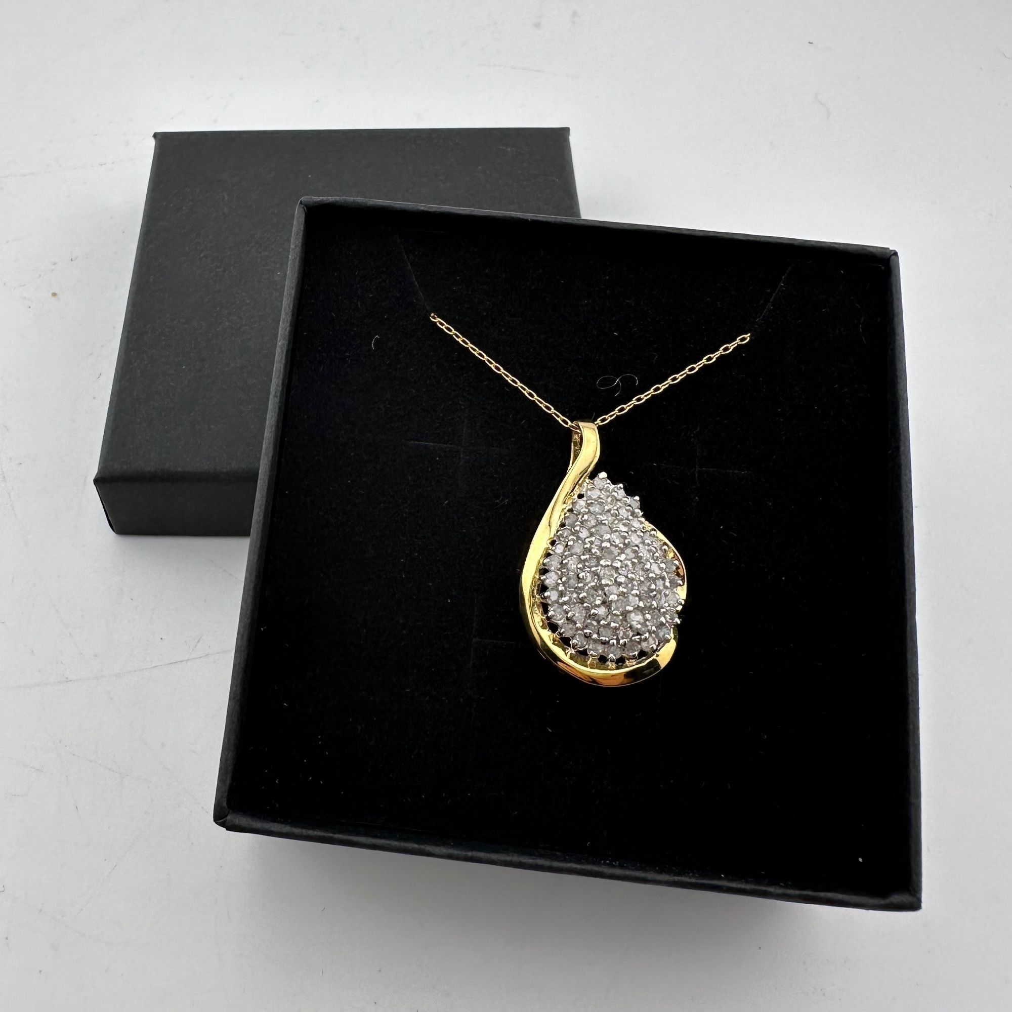 Other Stunning Pear cut 1.00 Carat Natural Diamond Necklace Size ONE SIZE - 11 Thumbnail