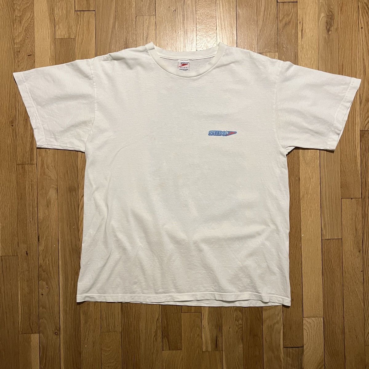 Speedo Vintage 1997 Speedo Finish Line Large White T Shirt Size US L / EU 52-54 / 3 - 2 Thumbnail