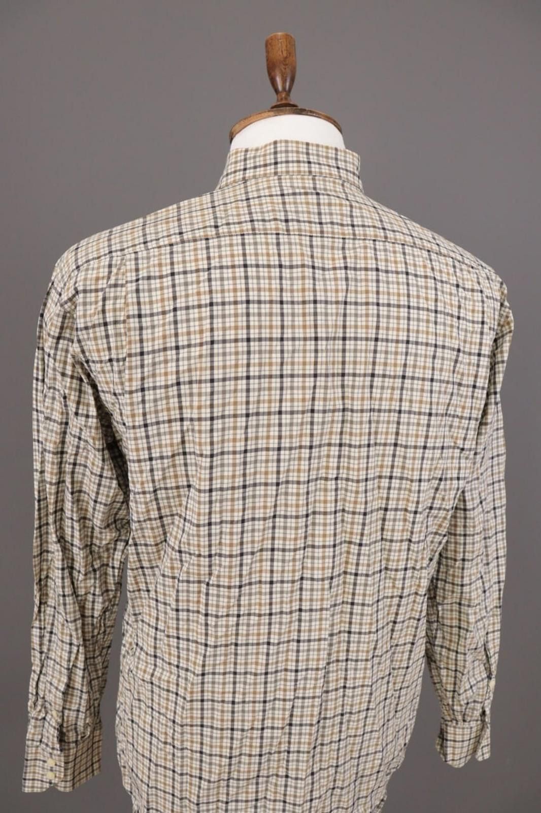 Designer Van Laack Royal Multicolor Check Button Down Shirt Size L Size US L / EU 52-54 / 3 - 12 Thumbnail