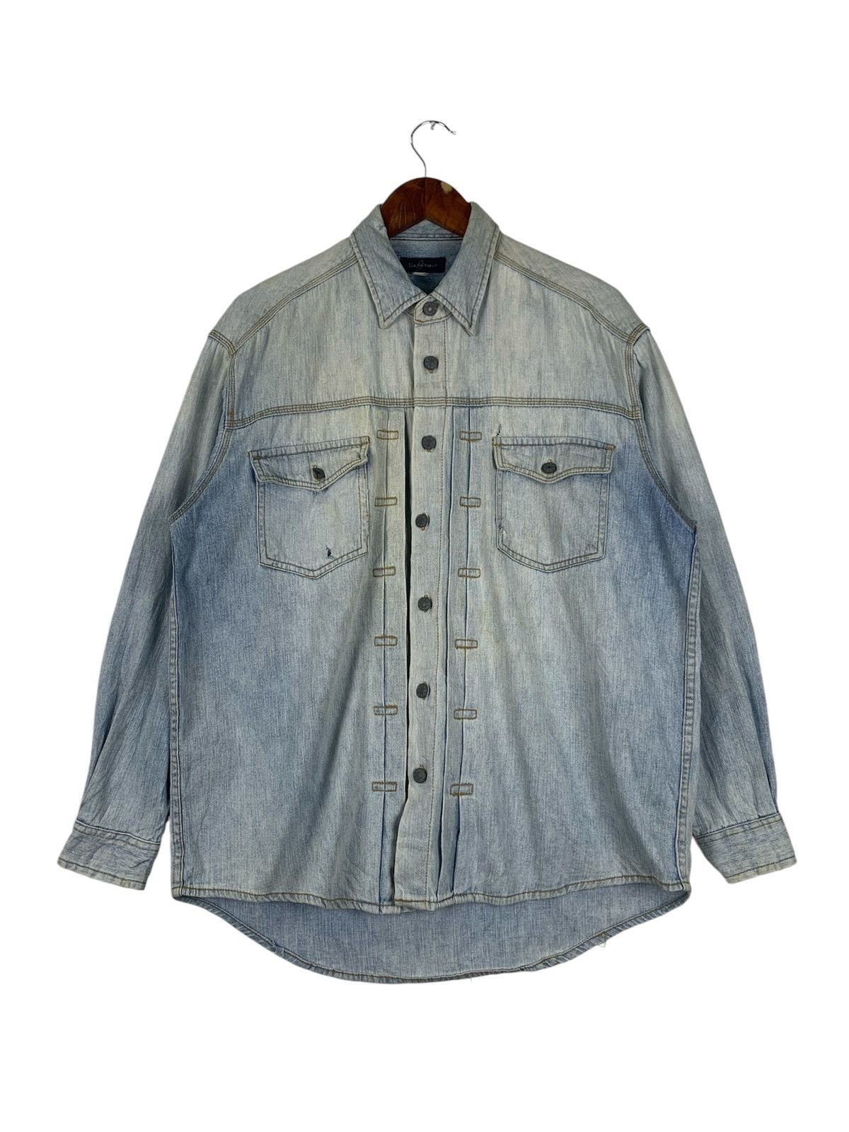 Japanese Brand × Vintage Vintage Japanese Denim Jacket Size US L / EU 52-54 / 3 - 1 Thumbnail