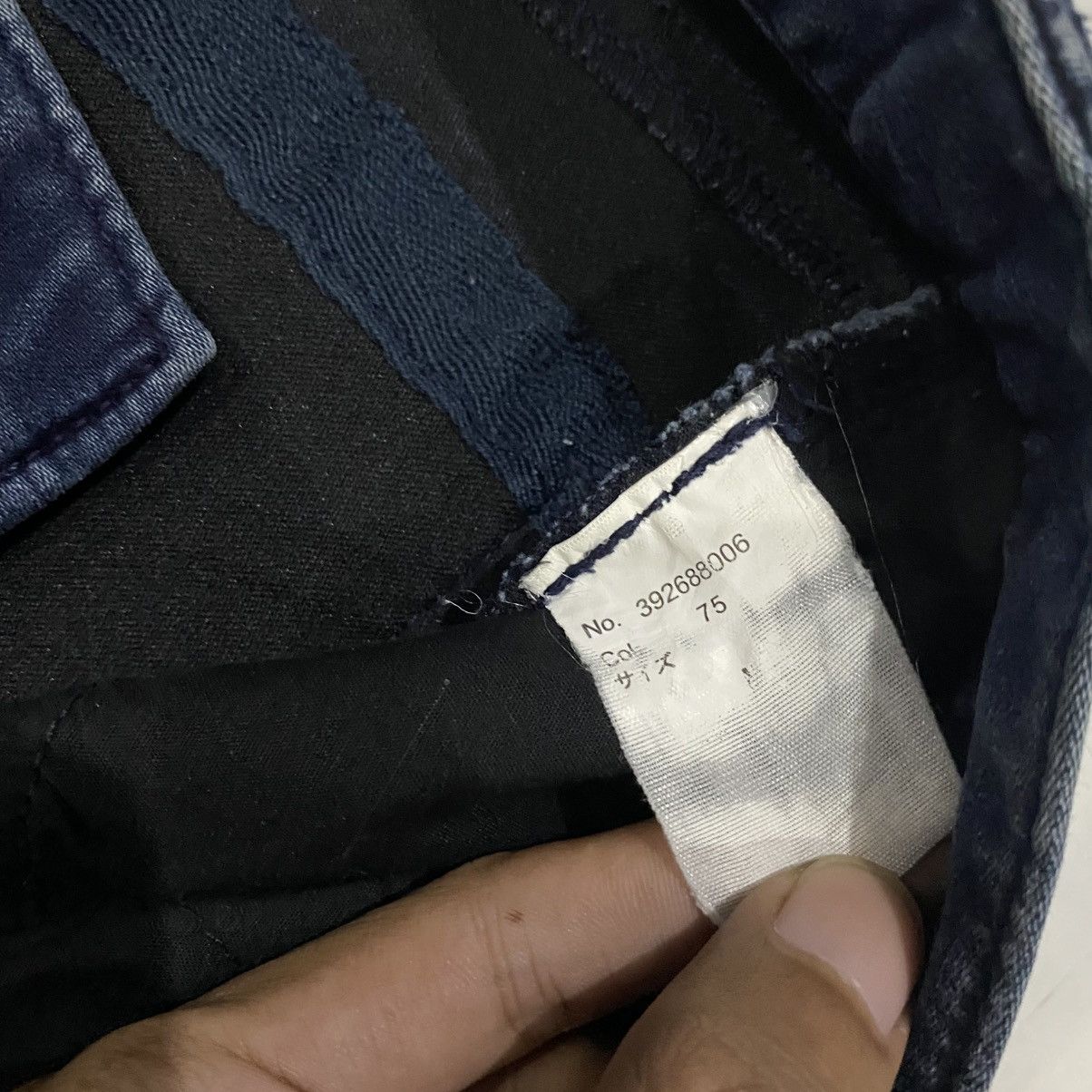 Japanese Brand × semanticdesign 🇯🇵 Semantic Design Jeans Whiskered tiger stripe wax design Size US 30 / EU 46 - 16 Thumbnail
