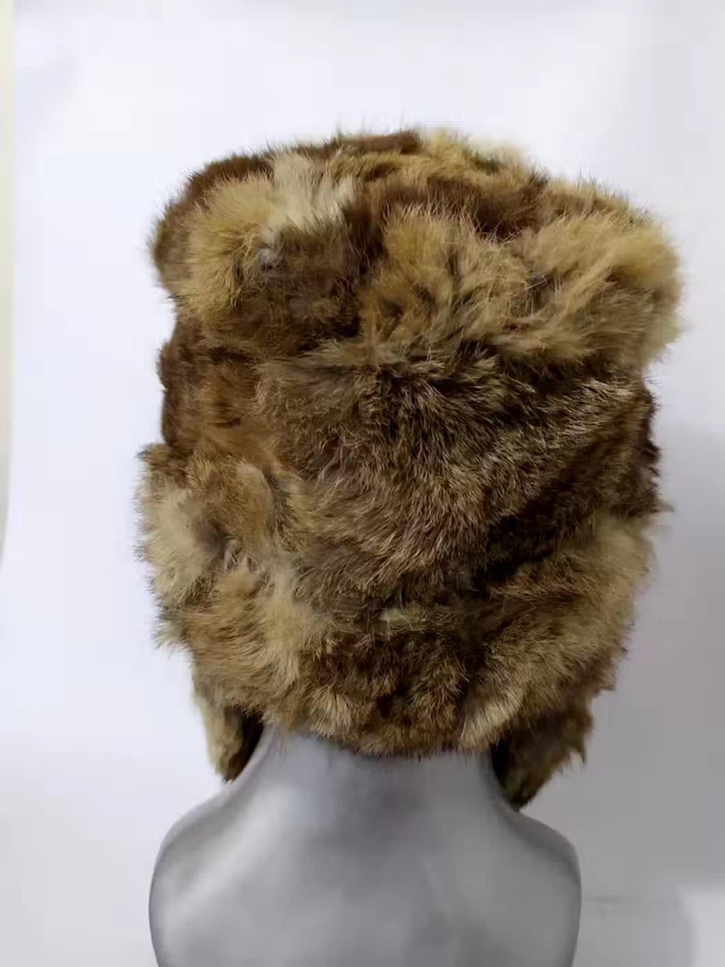 Other Luxury Vintage Soviet Army Design Real Fur Trapper Hat Size ONE SIZE - 7 Thumbnail