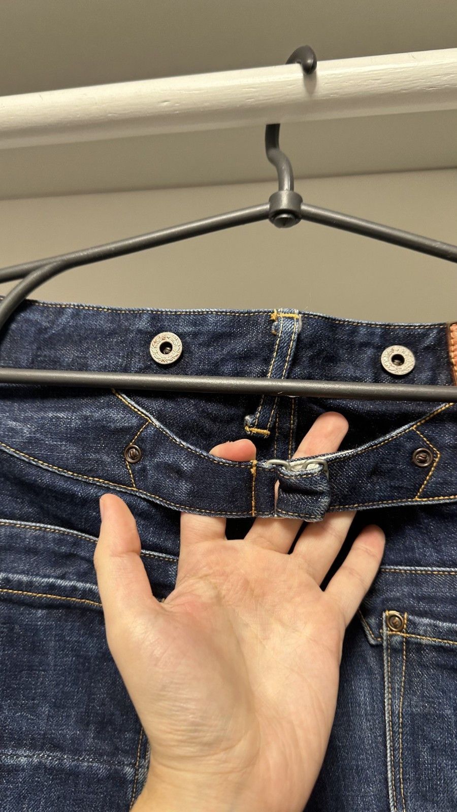 Other Red Tornado Blacksmith Buckle Back Jeans 16.5oz Raw Selvedge Size US 30 / EU 46 - 9 Thumbnail