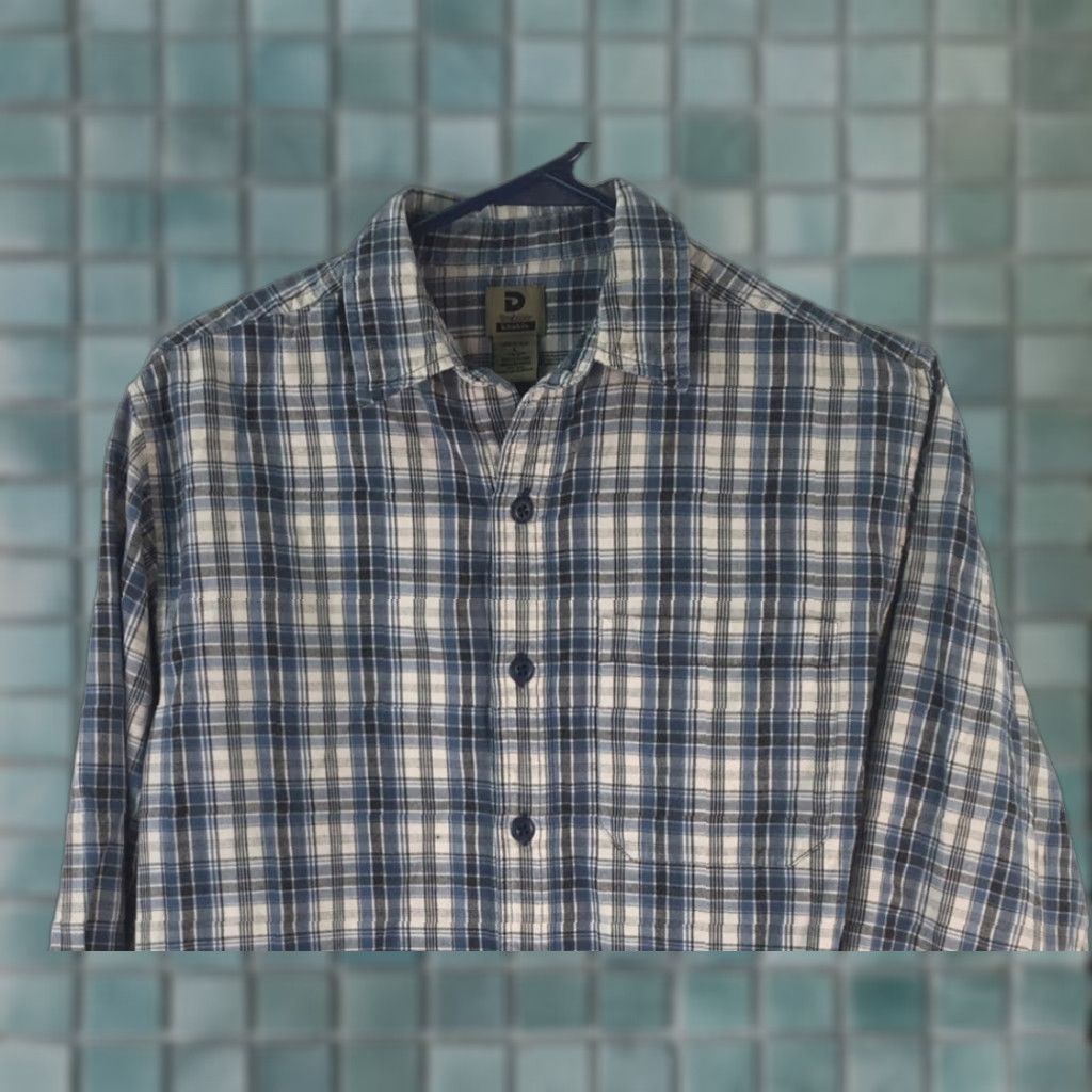 Dockers VINTAGE Dockers Mens Button Front Shirt Blue White Plaid Long Sleeve Pocket Cotton L Size US L / EU 52-54 / 3 - 1 Thumbnail