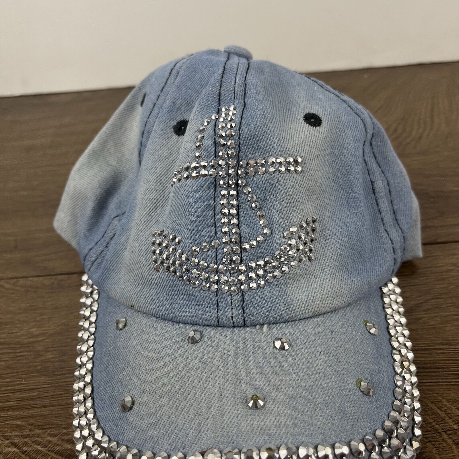 Other Anker Hat Glitter Diamond Anker Adjustable Hat Blue Hat Adul Size ONE SIZE - 7 Thumbnail