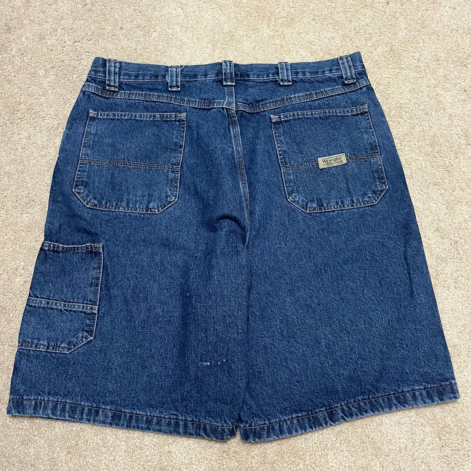 Wrangler Wrangler Baggy Skater Y2K Long Dark Jorts 36W Size US 36 / EU 52 - 2 Thumbnail