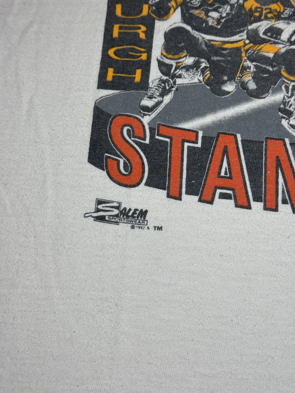 Salem Sportswear Vintage Penguins Back To Back Champions Caricature T Shirt Size US L / EU 52-54 / 3 - 4 Thumbnail