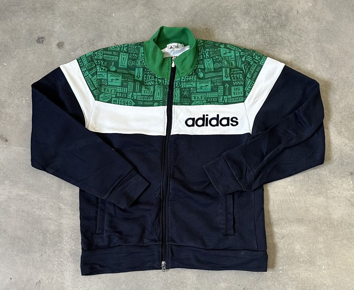 Adidas VINTAGE Y2K ADIDAS EQUIPMENT FOR YOUR BODY TRACKTOP Size US M / EU 48-50 / 2 - 1 Thumbnail