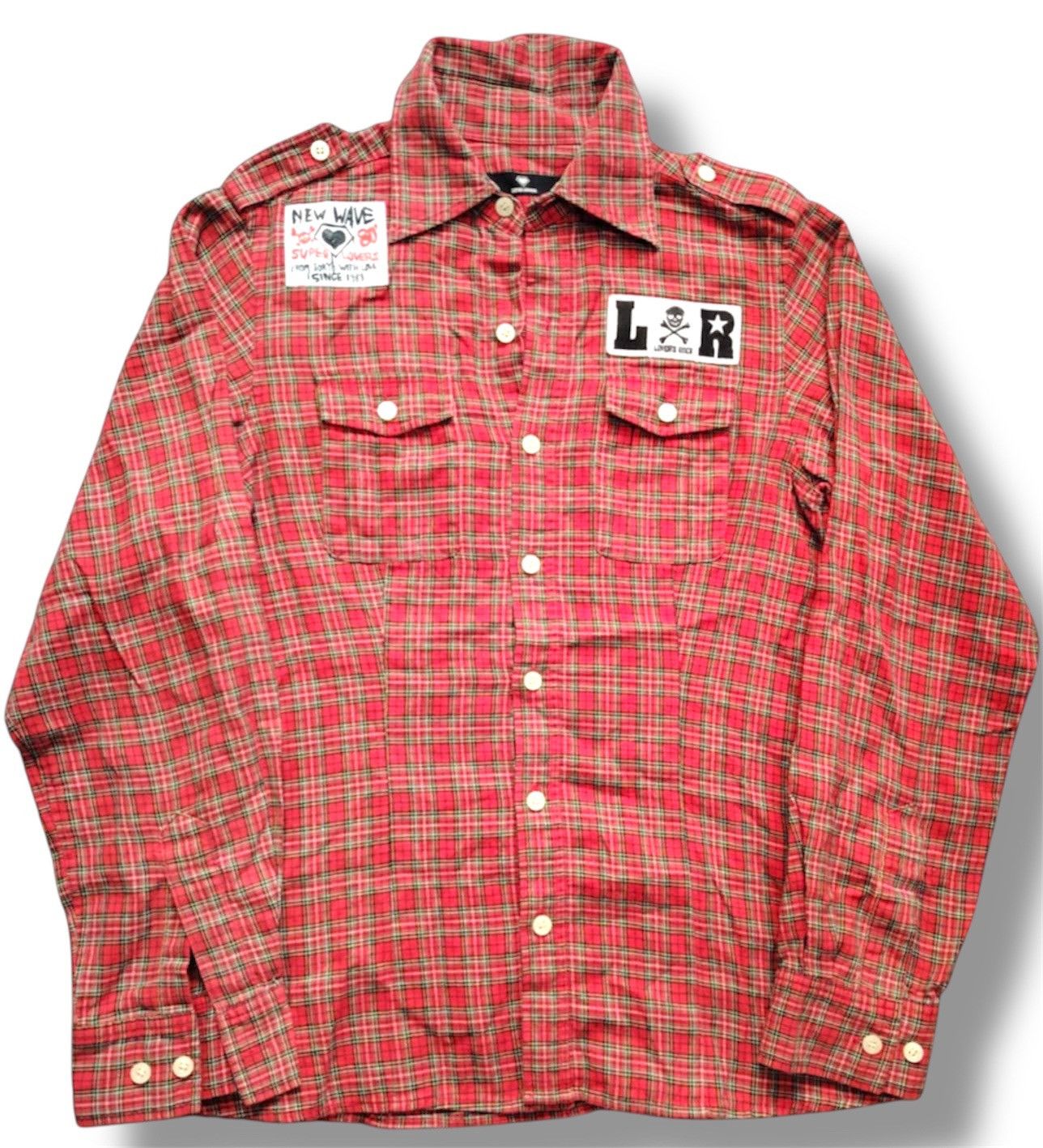 Japanese Brand Vintage Super Lovers Punk Button Up Shirt Size US M / EU 48-50 / 2 - 1 Thumbnail
