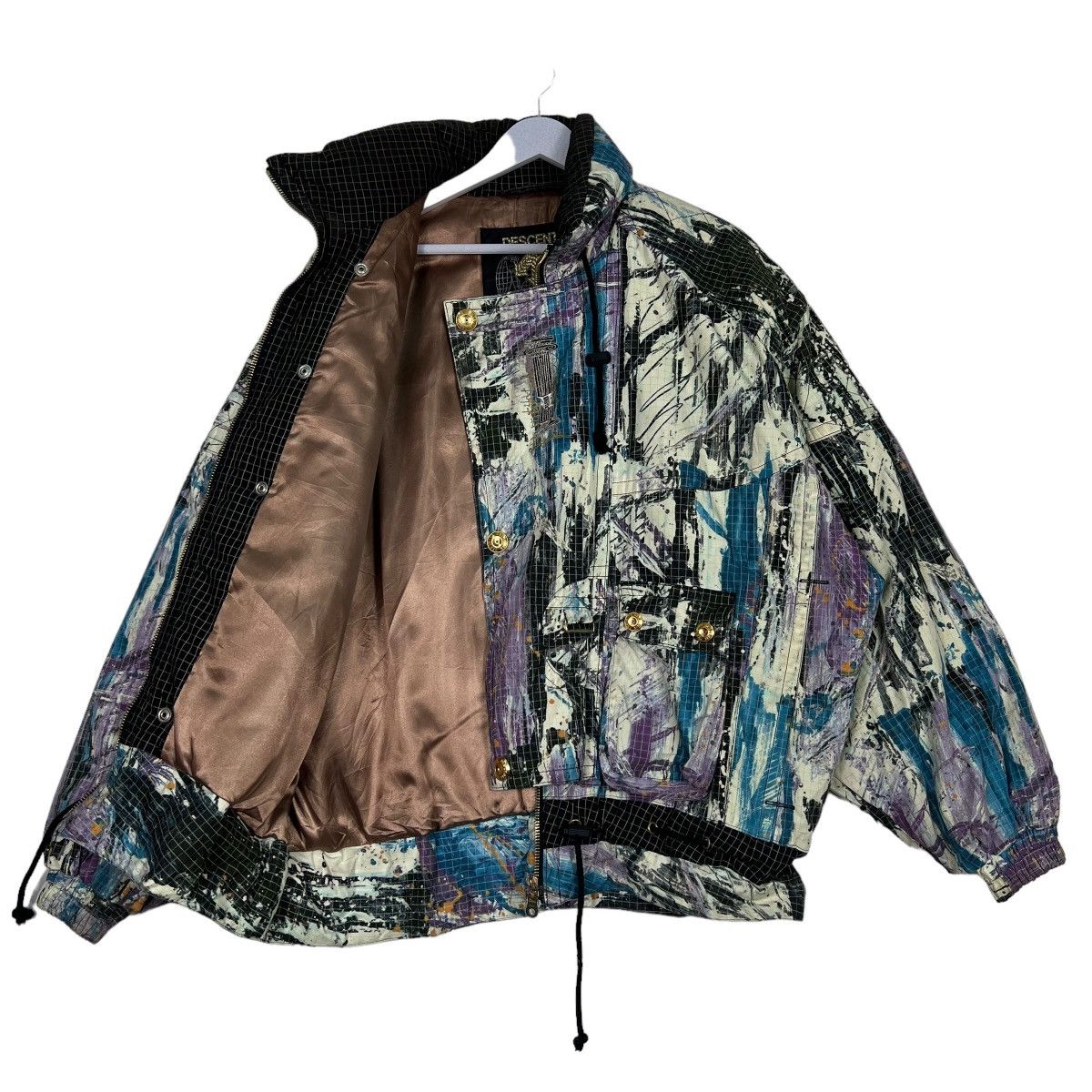 Descente 90s VINTAGE DESCENTE PAIN SPLASH ASTROS BOMBER JACKET Size US L / EU 52-54 / 3 - 9 Thumbnail
