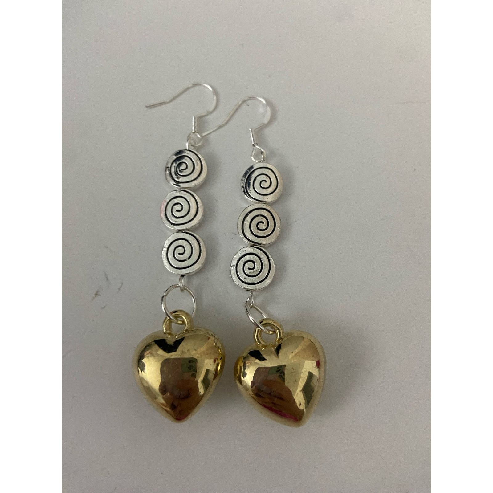 Handmade Handmade heart earrings Size ONE SIZE - 4 Thumbnail
