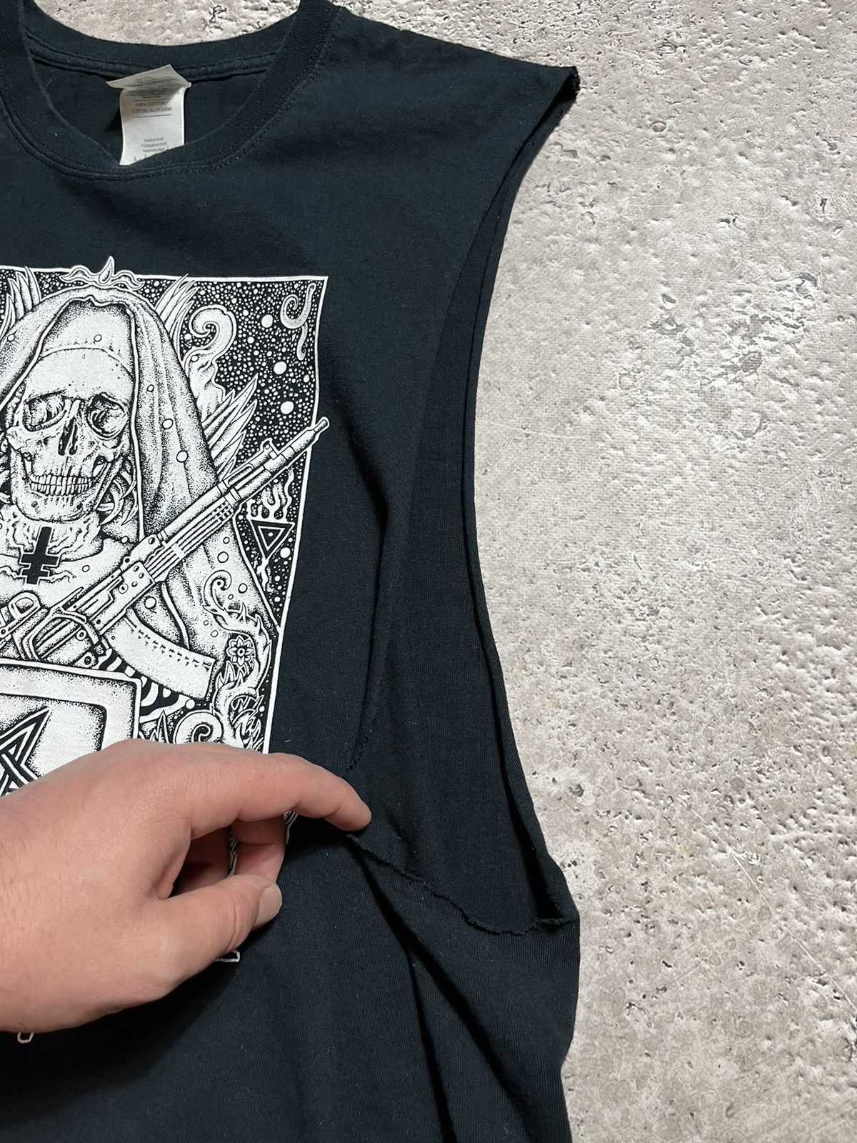 Band Tees × Vintage Perturbator Band Tee Sleeveless Tank Top Darksynth Size US L / EU 52-54 / 3 - 5 Thumbnail