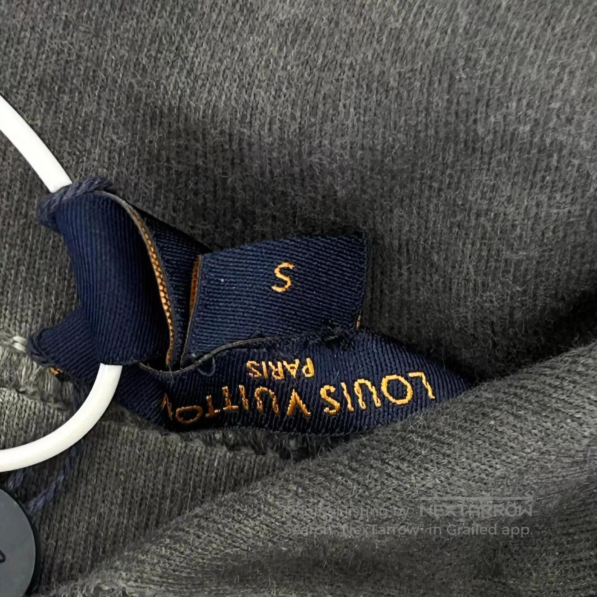 Louis Vuitton Gray Oversized Hoodie with Embroidered Patches. Size US S / EU 44-46 / 1 - 8 Thumbnail