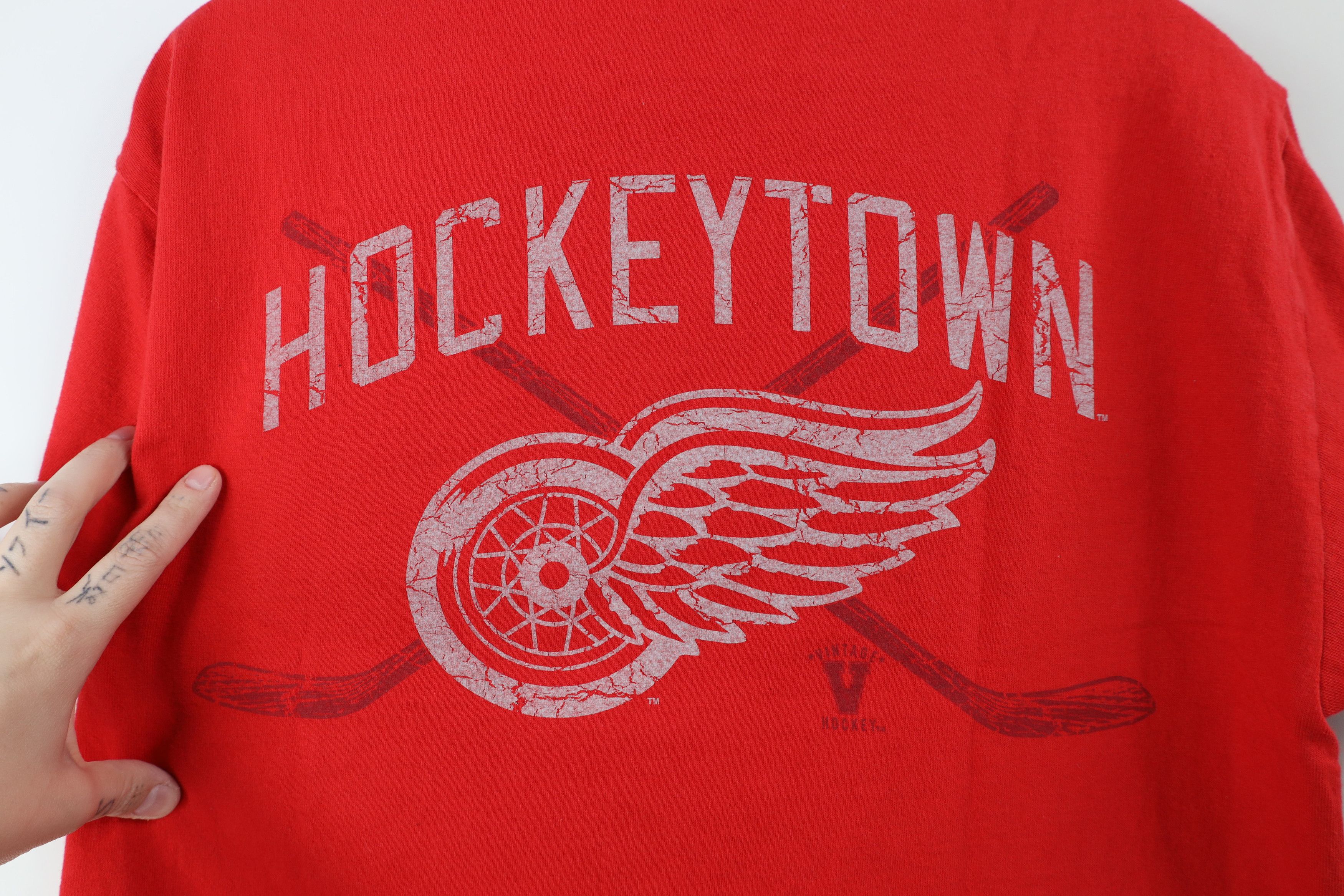 Vintage Vintage D Detroit Red Wings Hockey Short Sleeve T-Shirt Size US M / EU 48-50 / 2 - 10 Thumbnail