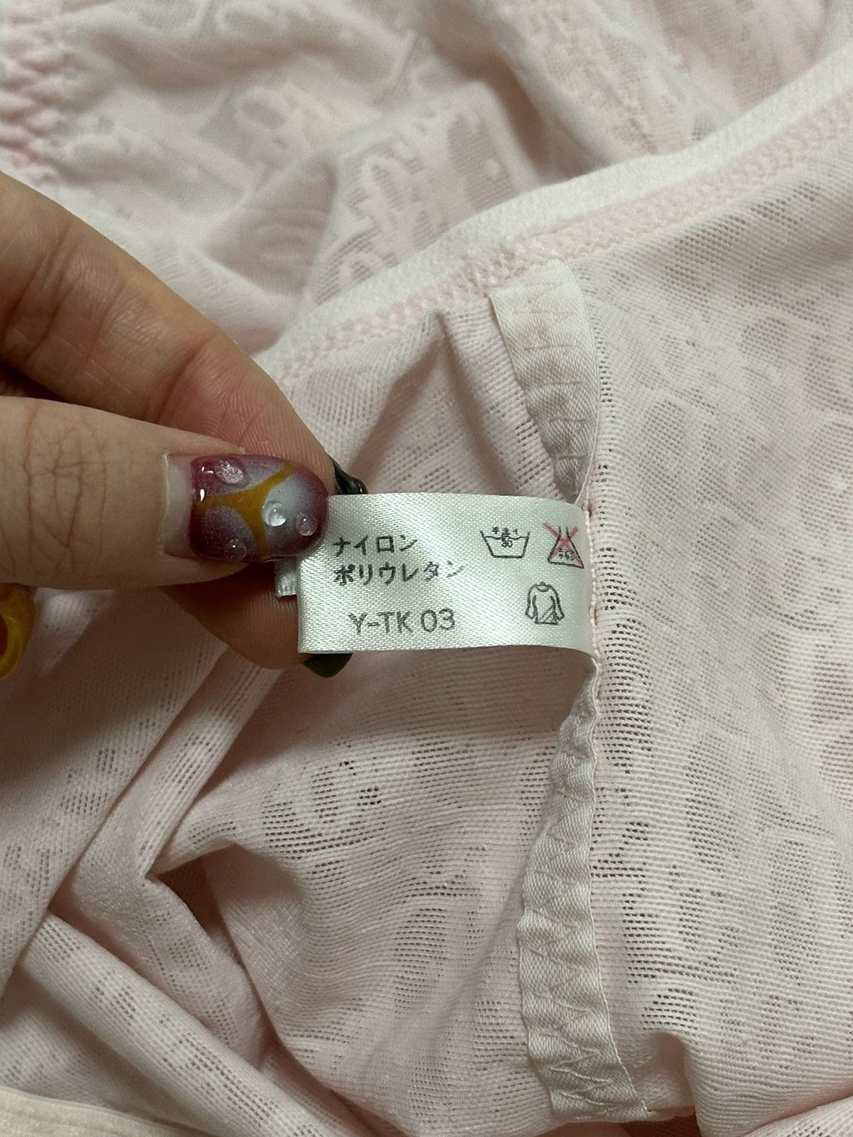 Dior CHRISTIAN DIOR "DIOR" Logo Trotter Sheer Bodysuit Size M / US 6-8 / IT 42-44 - 8 Thumbnail