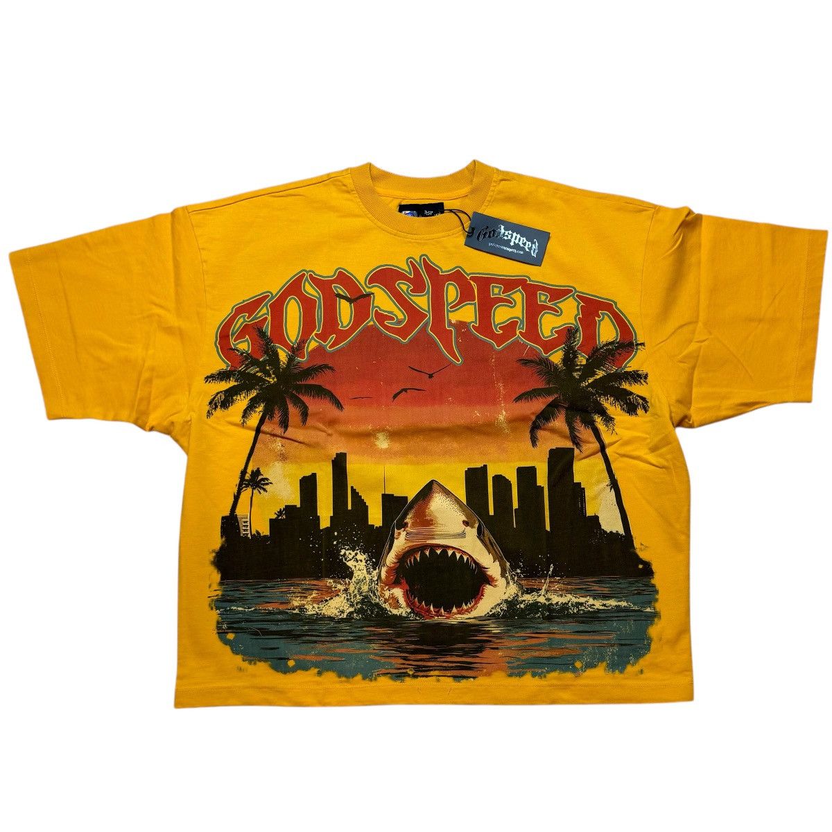 Godspeed Godspeed Shark Miami T-Shirt SIZE SMALL Size US S / EU 44-46 / 1 - 1 Thumbnail