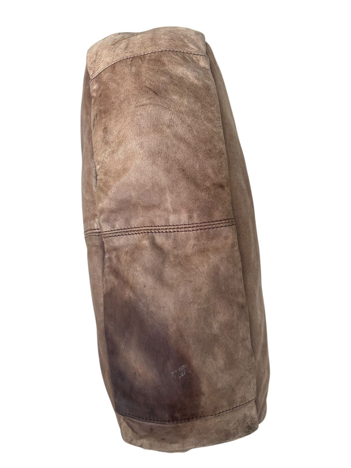Leather Vintage Sazaby Japan RiRi Zip Patina Leather Banana Bag Size ONE SIZE - 17 Thumbnail