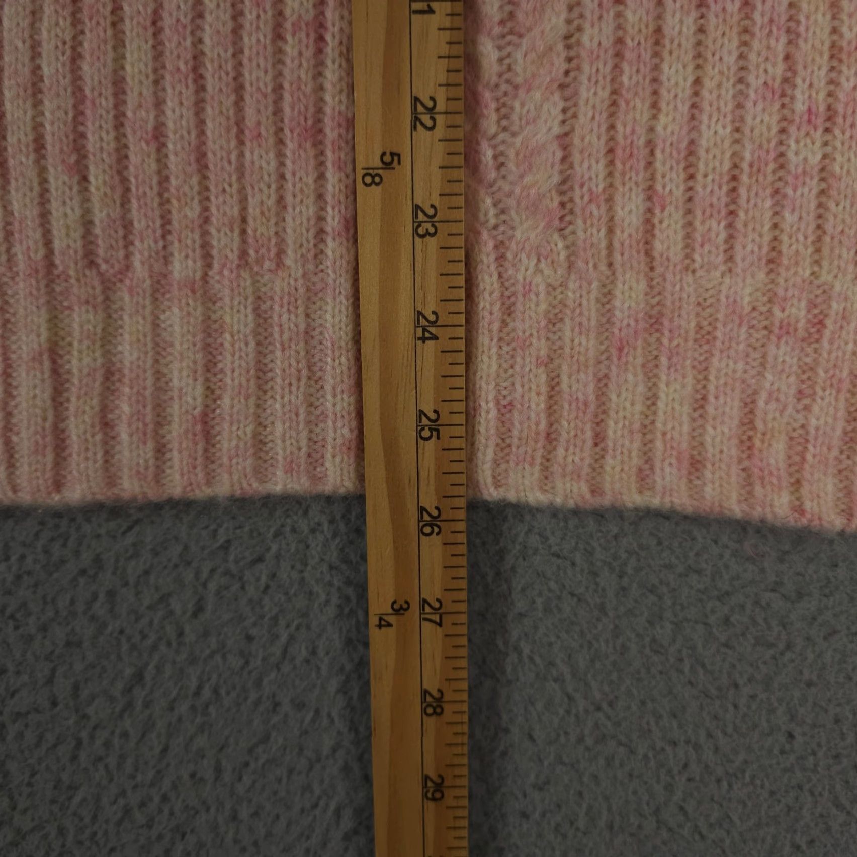 Talbots Talbots Sweater Adult L Pink Cable Knit Wool Blend Soft Knit Pullover Balloon Sleeve Size L / US 10 / IT 46 - 6 Thumbnail