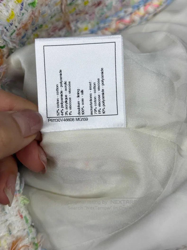 Chanel Chanel Beach series lace stitching tweed knitted jacket Size XS / US 0-2 / IT 36-38 - 7 Thumbnail