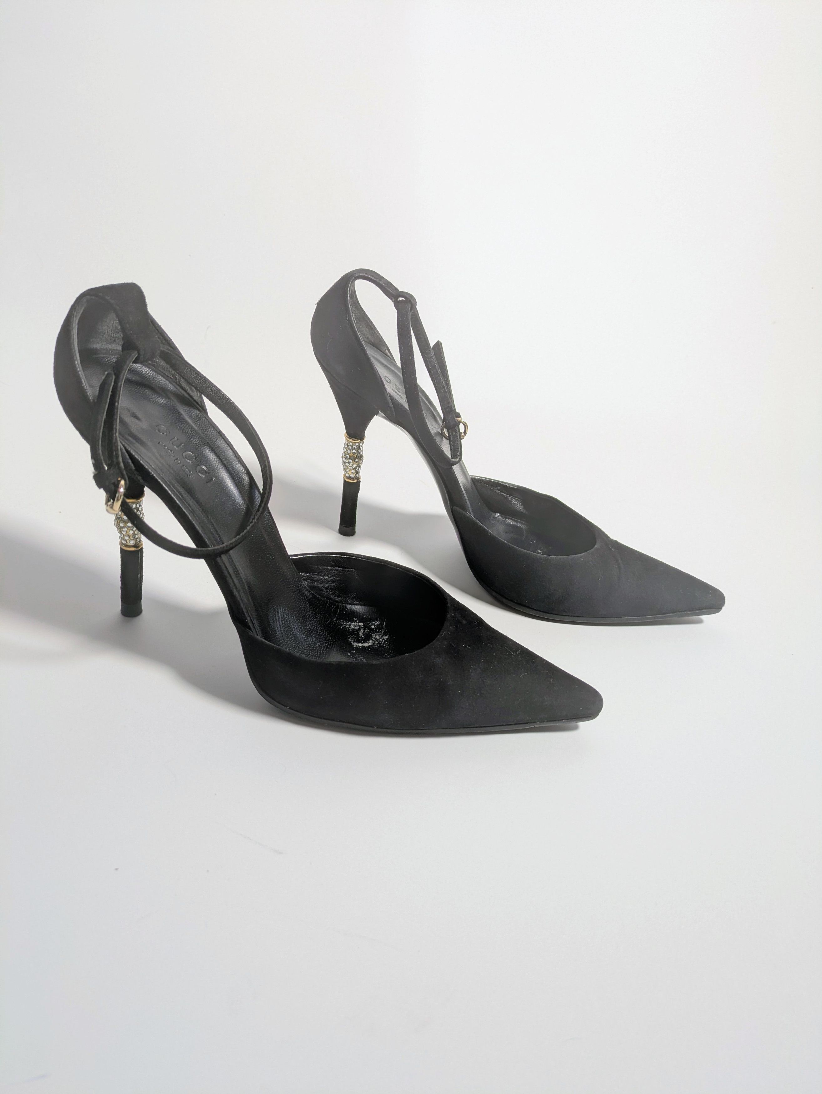 Gucci Frida Giannini-era Gucci heels - embellished bamboo detail Size US 5.5 / IT 35.5 - 1 Thumbnail