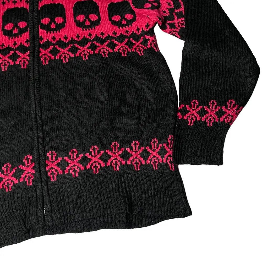 If Six Was Nine 2000's Bullet Noise Skull Cross Knitted Size US M / EU 48-50 / 2 - 6 Thumbnail