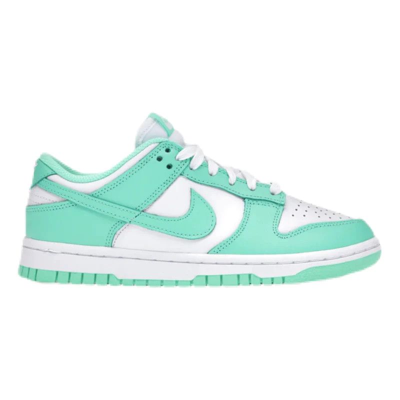image of Nike Dunk Low Green Glow (W) Shoes in Blue, Women's (Size 9.5)