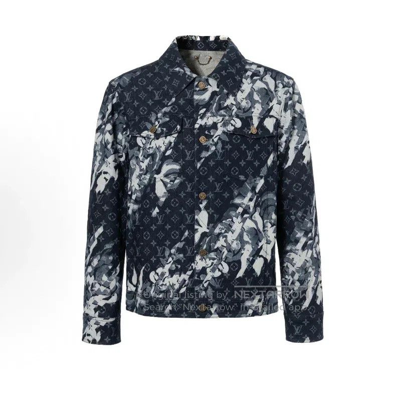 Louis Vuitton Louis Vuitton Tie-dyed full-print denim jacket Size US S / EU 44-46 / 1 - 9 Thumbnail