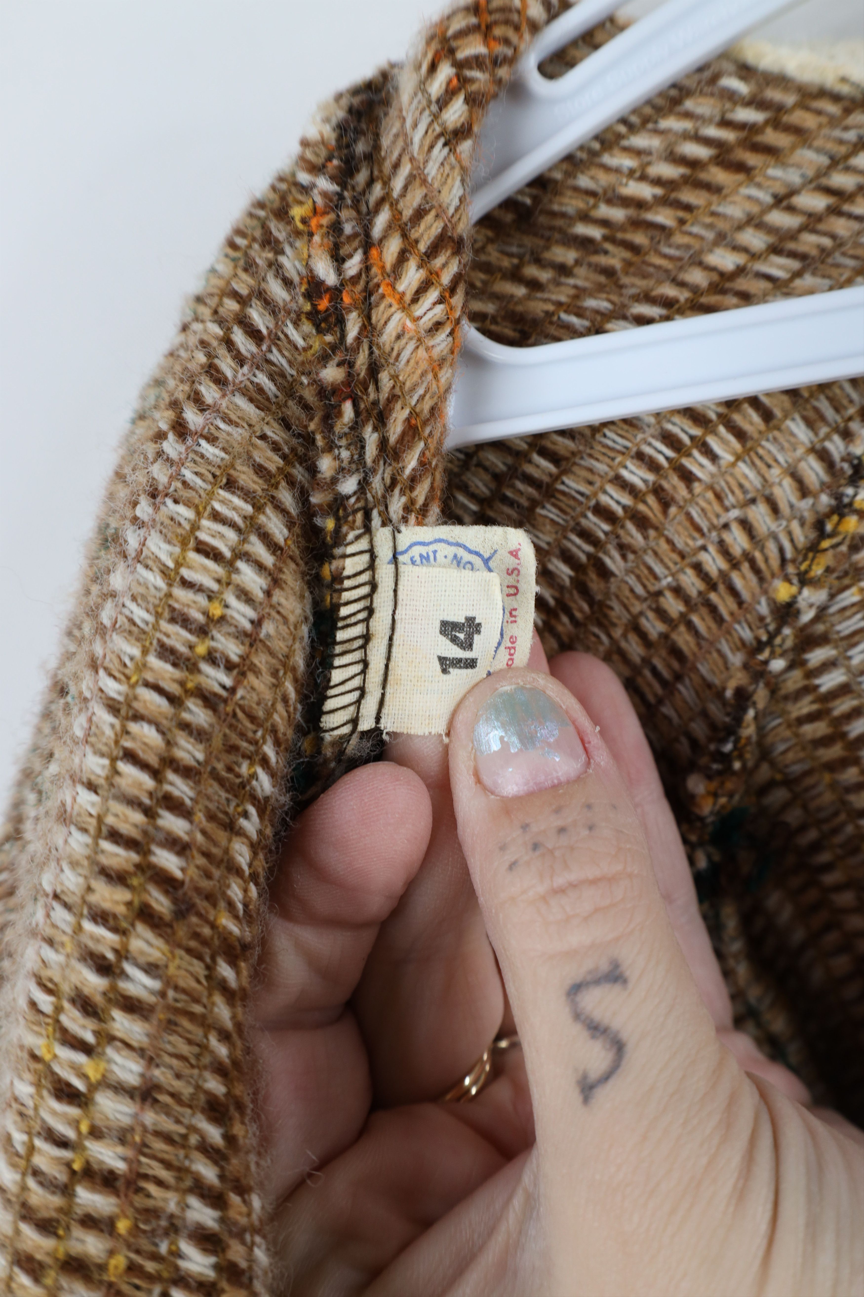Vintage Vintage 60s 70s Mid Century Modern Sweater Cape Cardigan Size ONE SIZE - 9 Thumbnail