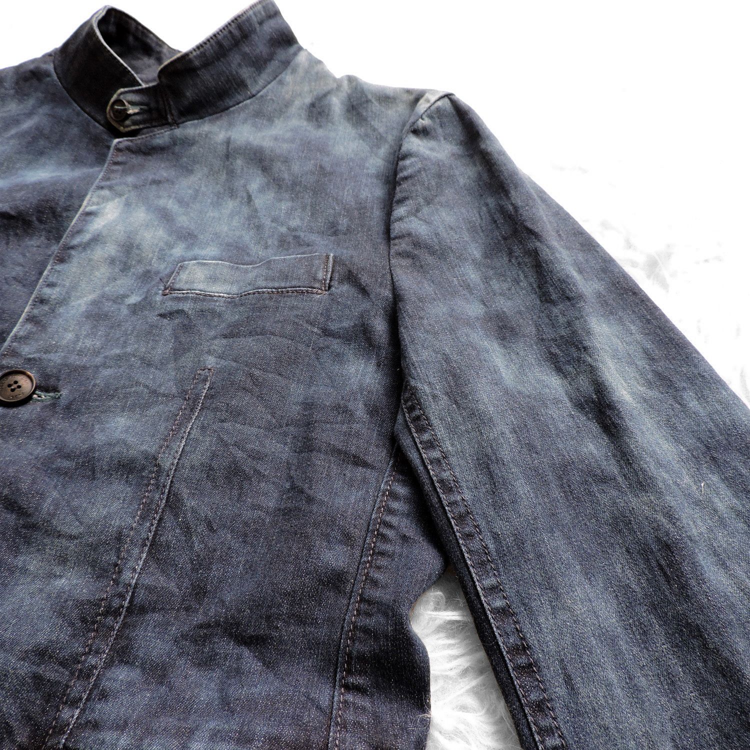 Codes Combine CODES COMBINE JEANS INDIGO WASHED DENIM JACKET Size US M / EU 48-50 / 2 - 11 Thumbnail