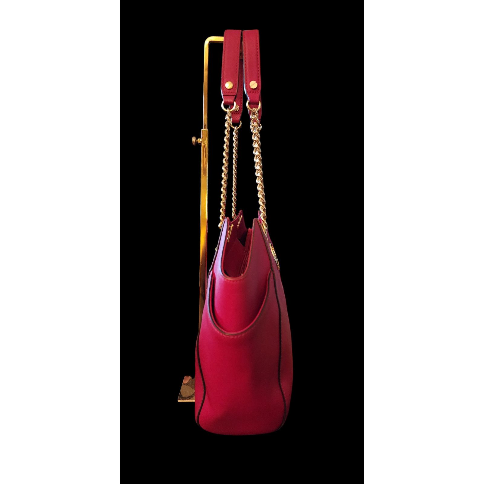 Michael Kors Michael Kors Jet Set red saffiano leather shoulder bag Size ONE SIZE - 8 Thumbnail